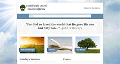 Desktop Screenshot of foothill-bible.org